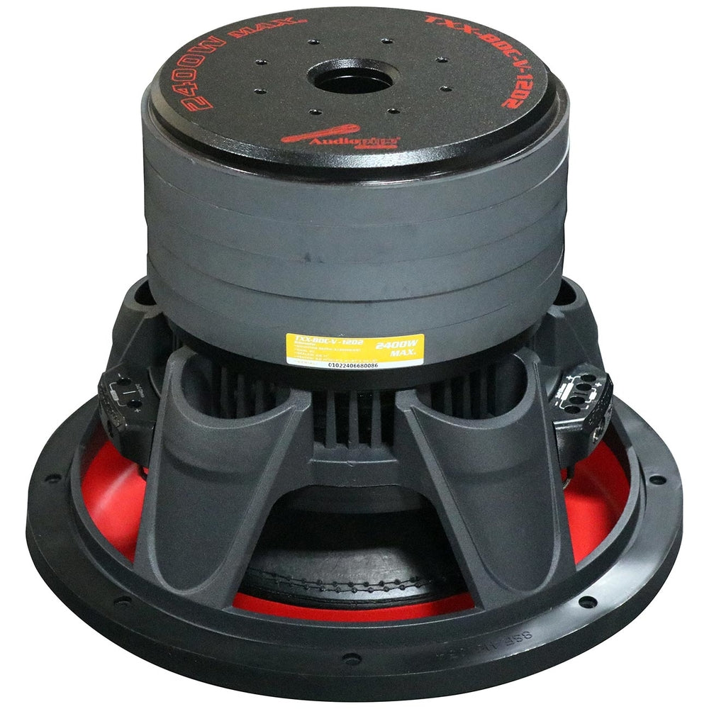 Audiopipe Txx-Bdc-V-12-D2 12³ Woofer 1200W RMS Dual 2 Ohm Voice Coils