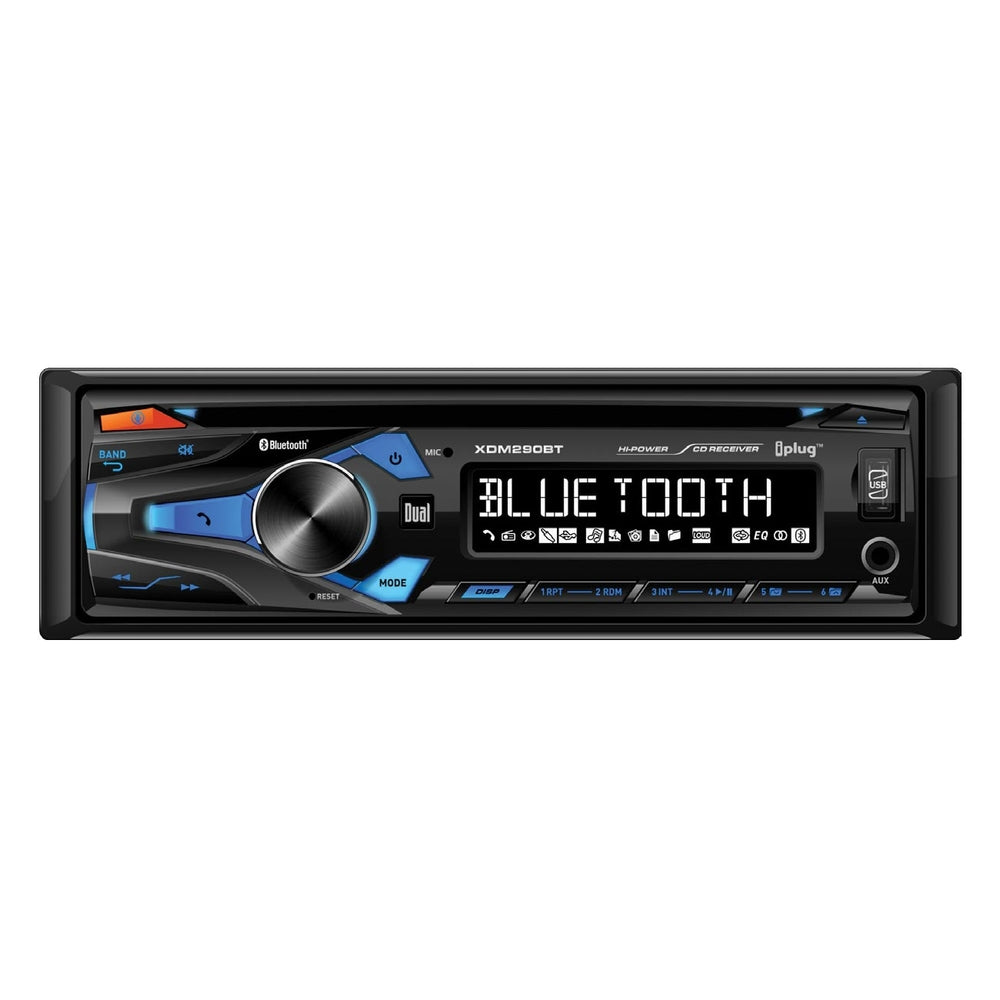 Dual XDM290BT Single Din CD Player with Bluetooth USB Aux In 200 Watts Max Image 1
