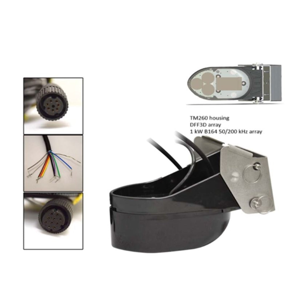 Furuno 165T-50/200-Tm260 Transducer DFF3D Transom Mount Combo  Image 1