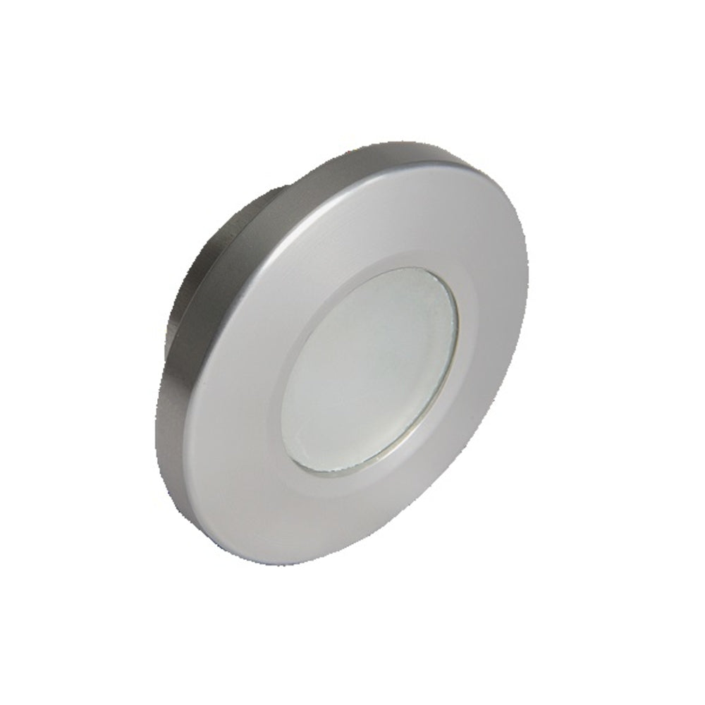 Lumitec 112507 Orbit Spetrum Flush Mount Down Light Brushed Housing White Image 1