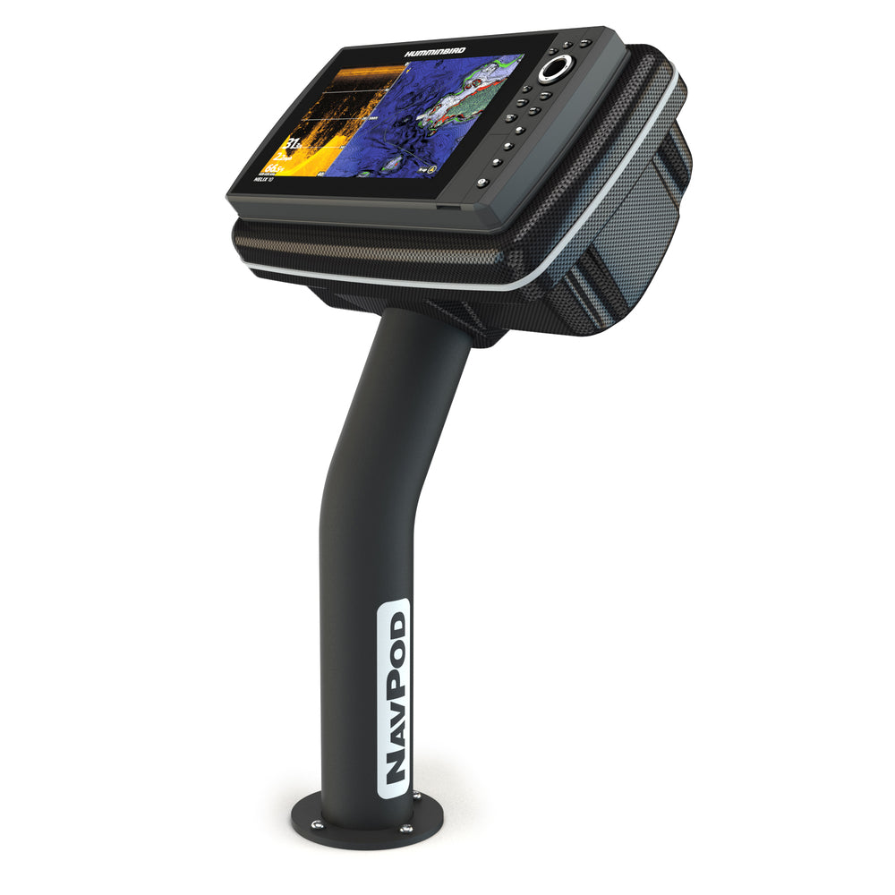 Navpod PED5100-01-C PedestalPod for Humminbird HELIX 10 & 9 - Carbon Black Image 1